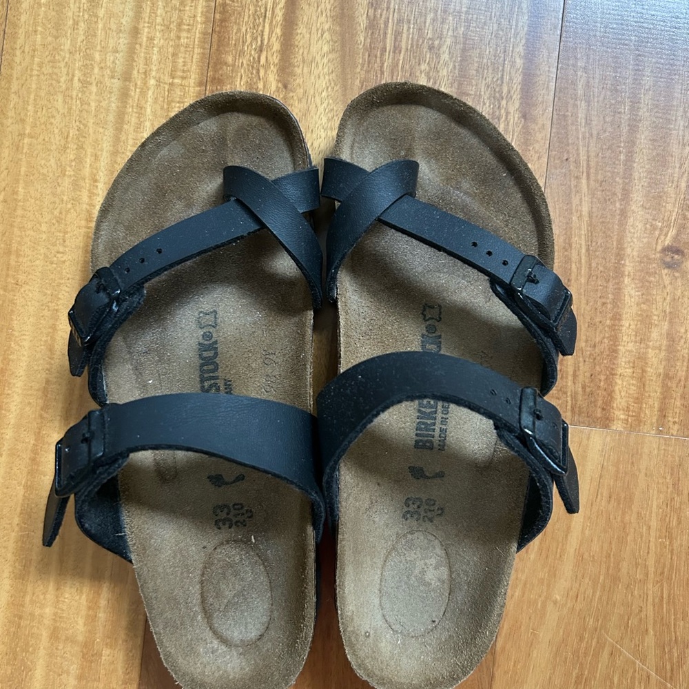 Birkenstock Kids Black Strap Sandals